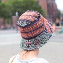 Fishing hat bucket hat cotton ethno-pattern 4 brim hat