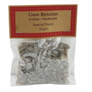 1x 50g Räucherware - Natural Resin - Gum Benzoin - Loban-Sambrani - indische Räucherware