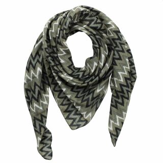 Cotton Scarf - geometrical pattern 01 - Model 06 - squared kerchief
