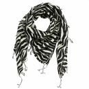 Cotton Scarf - animal patterns - model 09 - squared kerchief