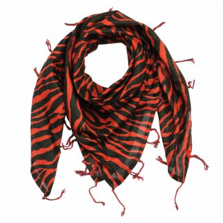Cotton Scarf - animal patterns - model 08 - squared kerchief
