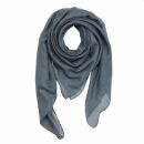 Cotton Scarf - grey - dark - squared kerchief