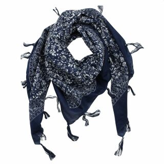 Sciarpa di cotone - Fiori e ornamenti - Modello 06 - foulard quadrato