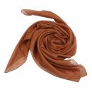 Cotton Scarf - brown - squared kerchief