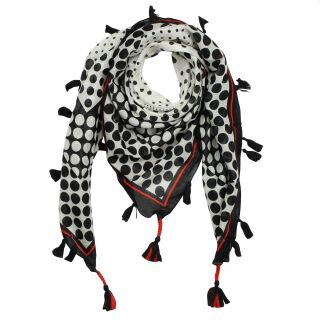 Sciarpa di cotone - Fiori e ornamenti - Modello 02 - foulard quadrato