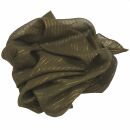 Cotton Scarf - green - olive 2 Lurex gold - squared kerchief