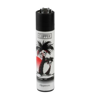 Clipper accendino - Palme e teschi