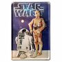 Cartel de lata - Star Wars - C3PO & R2D2