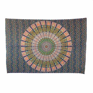 Meditationsdecke - Tagesdecke - Wandtuch - Mandala - Muster 03 - 135x210cm