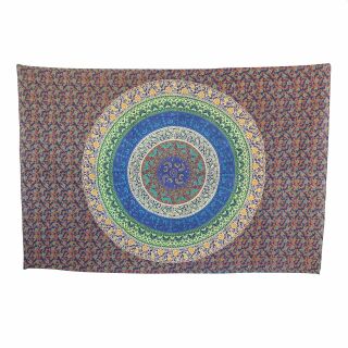 Meditationsdecke - Tagesdecke - Wandtuch - Mandala - Muster 10 - 135x210cm
