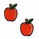 Patch - mela - arancione piccolo Set di 2 - toppa