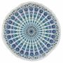Coperta da meditazione - tovaglia tonda - copriletto - Mandala - Motivo 04 - 133cm