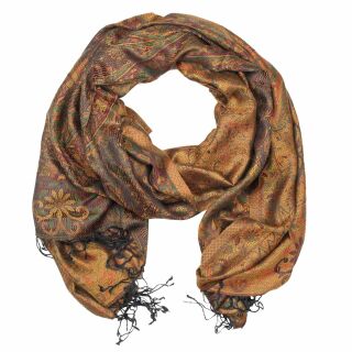 Scarf in pashmina style - pattern 07 - 190x70cm - ethno boho neckerchief