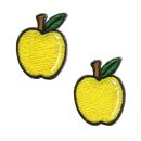 Patch - mela - giallo piccolo Set di 2 - toppa