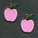 Patch - mela - piccolo rosa Set di 2 - toppa