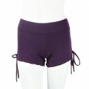 Shorts fruncidos - hot pants - bragas - violeta - talla única - jersey