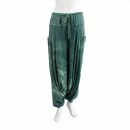 Pantalones harén - bloomers -pantalones Aladdin - verde-verde menta - jersey de algodón