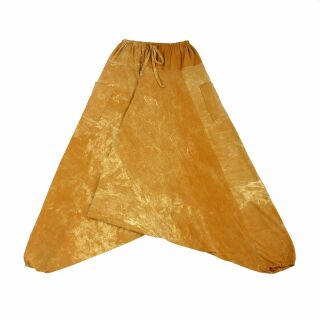 Pantaloni harem - pantaloni a sbuffo - alla turca - pantaloni Aladdin - giallo senape giallo - jersey di cotone