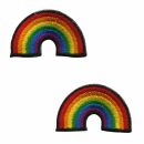 Aufn&auml;her - Regenbogen - klein 2er Set - Sticker