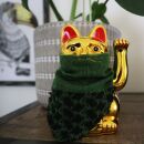 Agitando gato chino - Maneki neko - 13 cm - oro