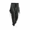 Harem pants - harem pants with gathering - goa style - gray-black - one size - jersey