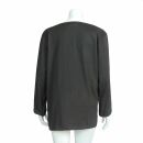 Pullover con cerniera - manica lunga - grigio - jersey