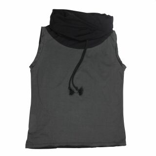Tank top - sleeveless - gray-black - - cotton - one size - jersey