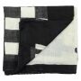 Sciarpa di cotone - SKA - nero - bianco - foulard quadrato