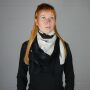 Pañuelo de algodón - SKA - negro - blanco - Pañuelo cuadrado para el cuello