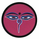 Aufkleber - Buddhas Augen - pink - Sticker 7cm