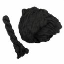 sciarpa di cotone - pareo - aspetto pieghettato - nero -...