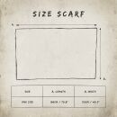Cotton Scarf - Pareo - Sarong - pleated look - red - cotton