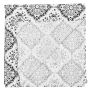 Bandana scarf - Plaid - Ornaments - white-black - square headscarf
