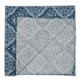Sciarpa a bandana - Plaid - Ornamenti - blu e polvere-bianco - fazzoletto quadrato