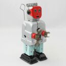Roboter Robot rotes Gesicht Blechroboter Tin Toy B-Ware