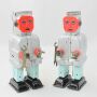 Roboter B-Ware Robot rotes Gesicht Blechroboter Tin Toy