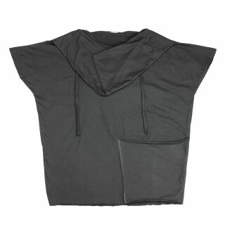 Pullover ärmellos grau mit Kapuze - Jersey