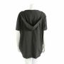 Pullover ärmellos grau mit Kapuze - Jersey