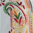 Kaftan - túnica - mangas 3/4 - bordado - étnico - algodón - talla 38