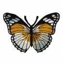 Aufnäher - Schmetterling - gelb-weiß-schwarz -...