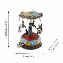 Tin toys - carousel with music music box - musical carousel - tin carousel
