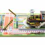 Blechspielzeug - Spielbahn mit Auto - Cross Road Train Set - inklusive Aufziehauto