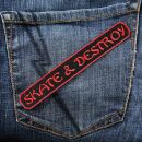 Patch - Skate & Destroy - red and black
