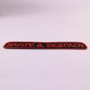 Patch - Skate & Destroy - lettering rosso e nero - toppa