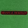 Aufnäher - Skate & Destroy - Schriftzug rot und schwarz - Patch
