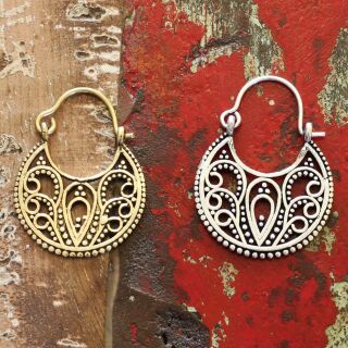 Earrings - round - Ornaments - Hanging earrings - Boho - Ethno