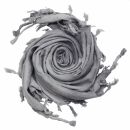Cotton scarf fine & tightly woven - Grey Spiral -...