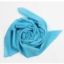 Cotton Scarf - blue-light blue - squared kerchief