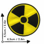 Aufnäher - Radioaktivität - gelb und schwarz 6,5 cm - Patch