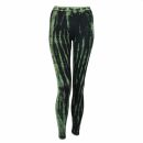 Leggings - Batik - Bamboo - nero - verde-khaki